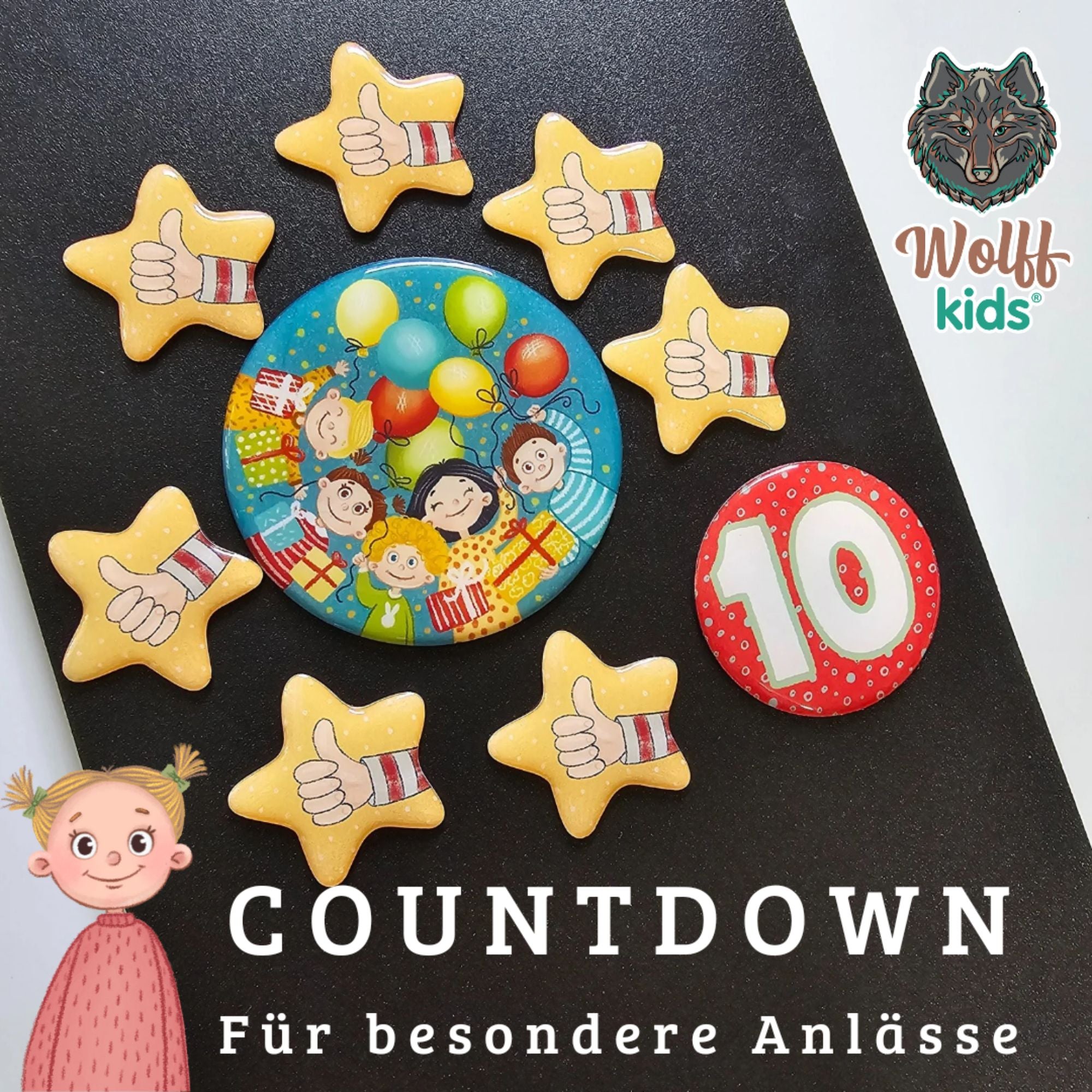 Freizeitaktivitäten-Set 5 Magnete + 1 🎁gratis